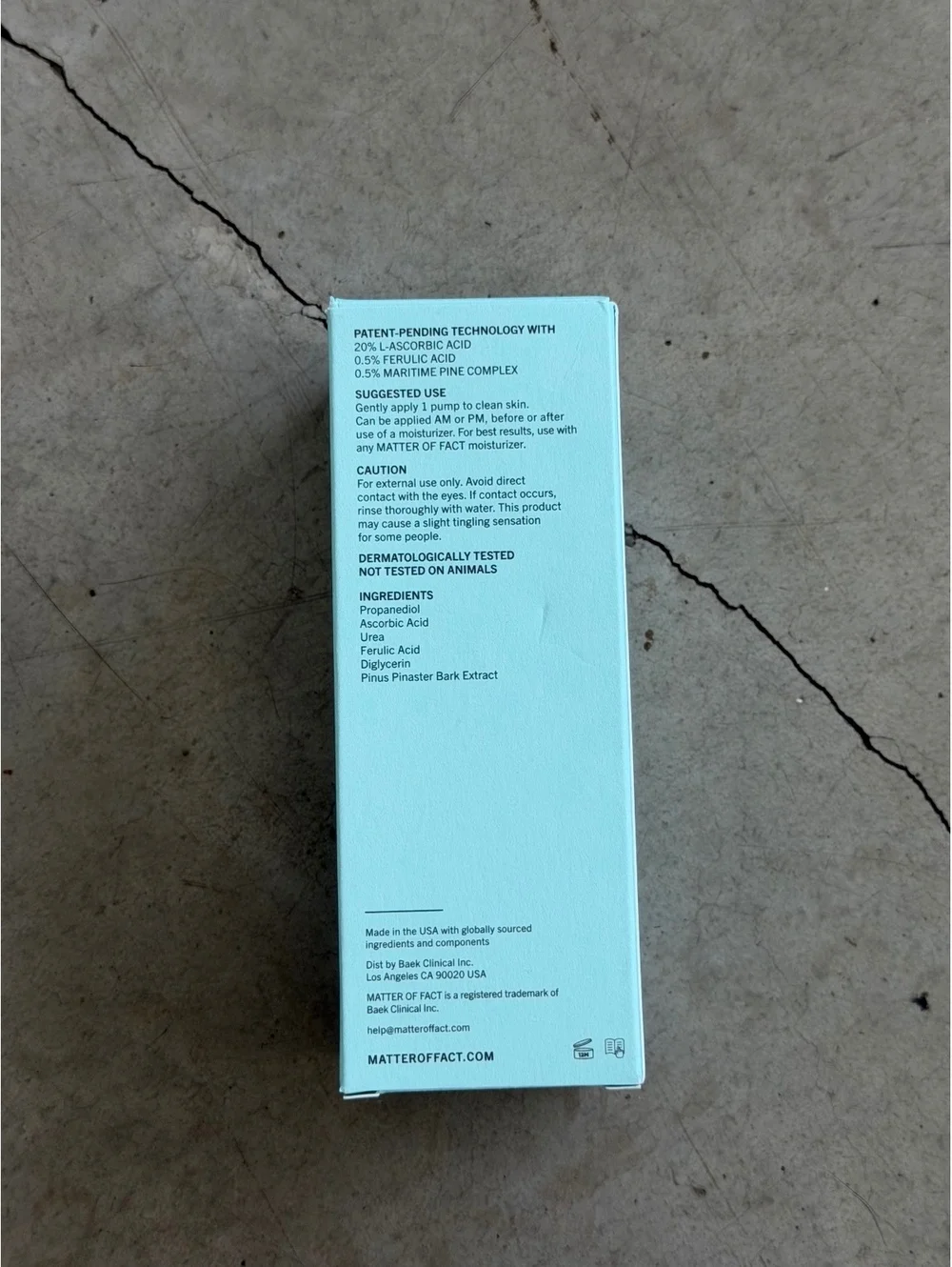 Matter of Fact / Brightening + Firming Serum / 30 mL